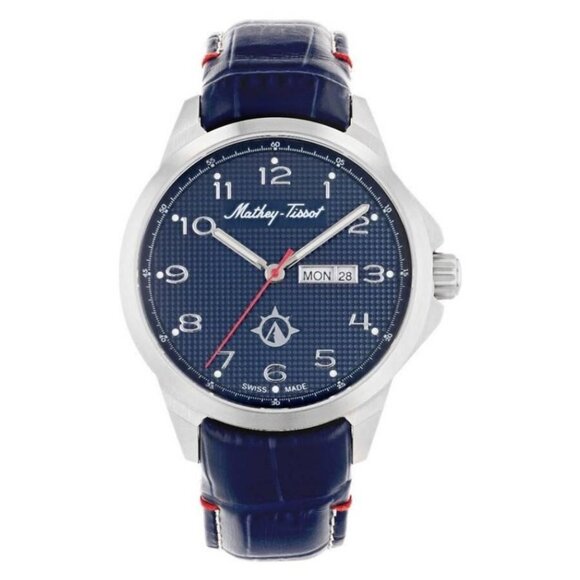 NWT Authentic Mathey-Tissot Excalibur Quartz Blue Dial Men's Watch - Picture 1 of 3